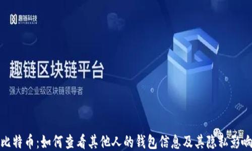 
比特币：如何查看其他人的钱包信息及其隐私影响